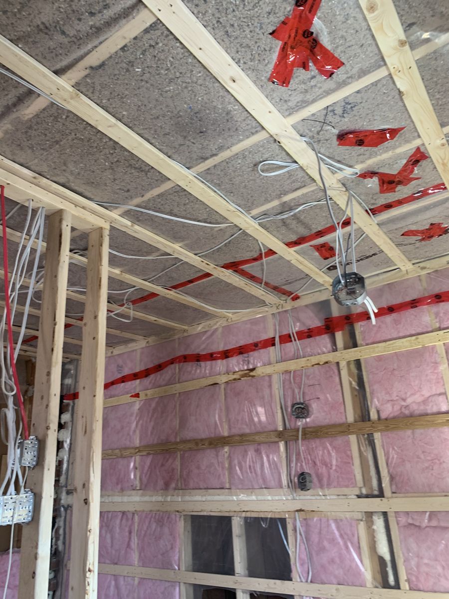 House Construction Interiors from a Blown cellulose project near Montreal (Greater Montreal) by QAG Isolation Inc.