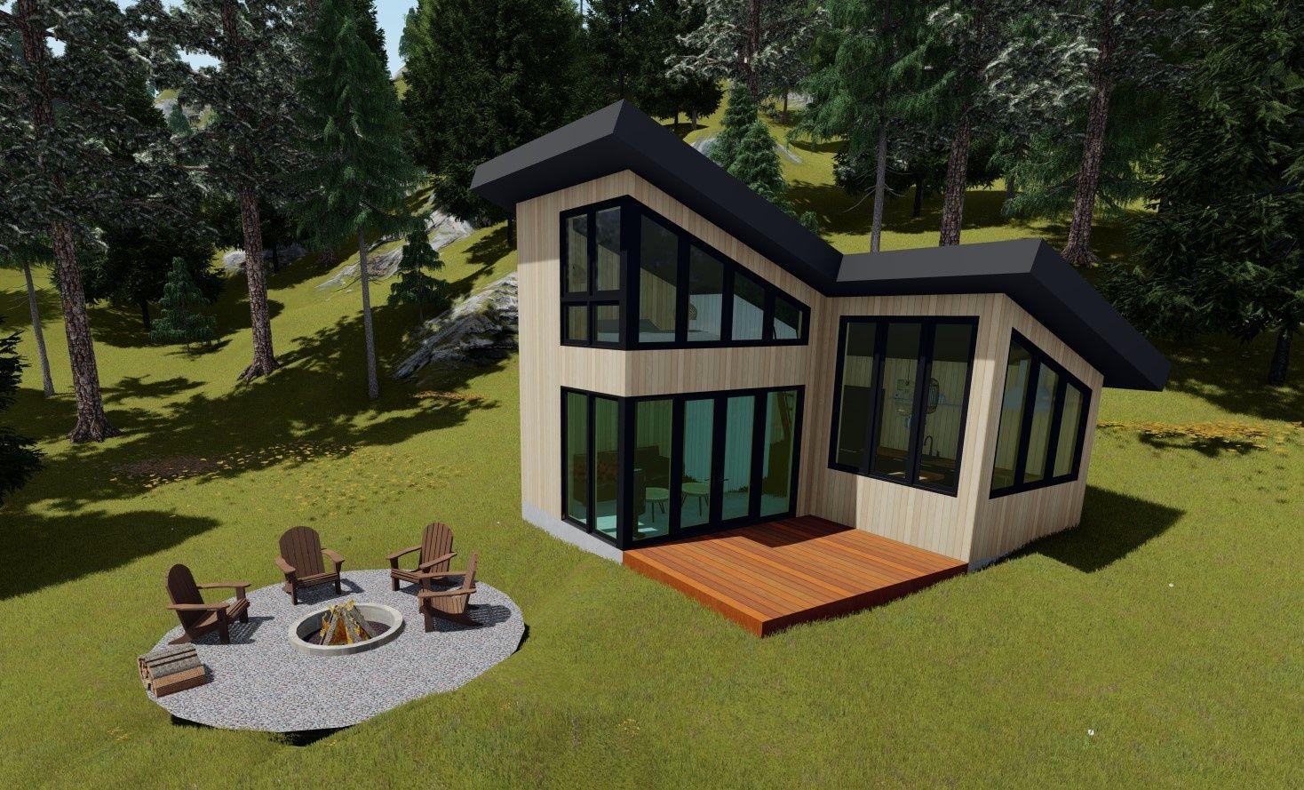 3D Rendering from a 3D modelings and renderings project  by Plan Éco-conception