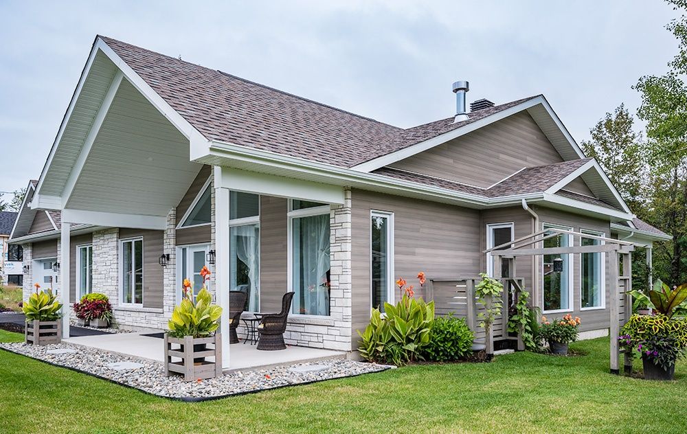 House Exterior from a Windows project near Abitibi-Témiscamingue by ARTIK Portes et Fenêtres
