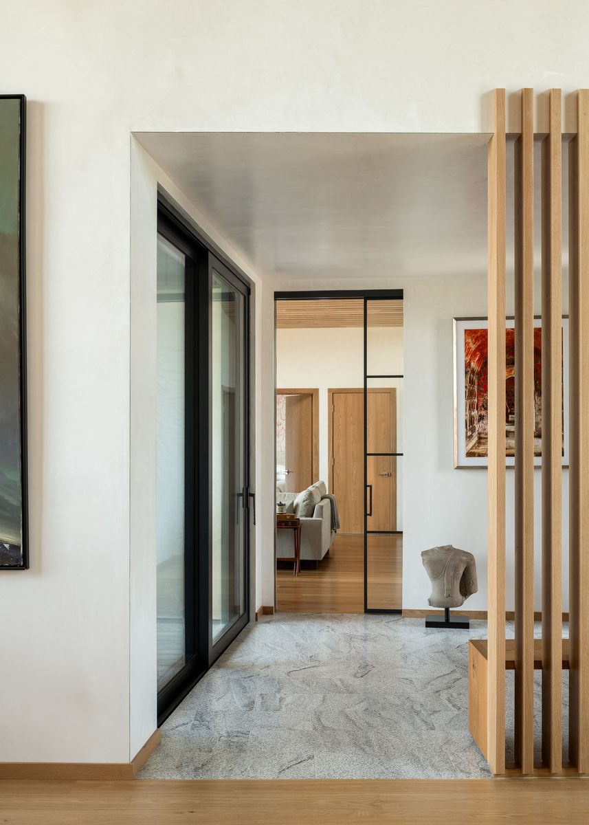 Hall from a Single family homes project near Burlington by Studio MMA Architects