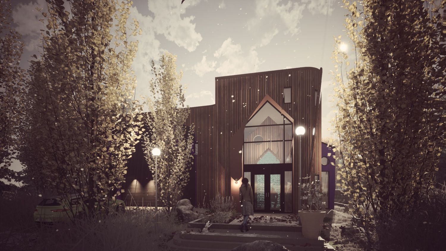 Rendu 3D d'un projet de Maisons unifamiliales près de Calgary de Fringe Architecture Studio