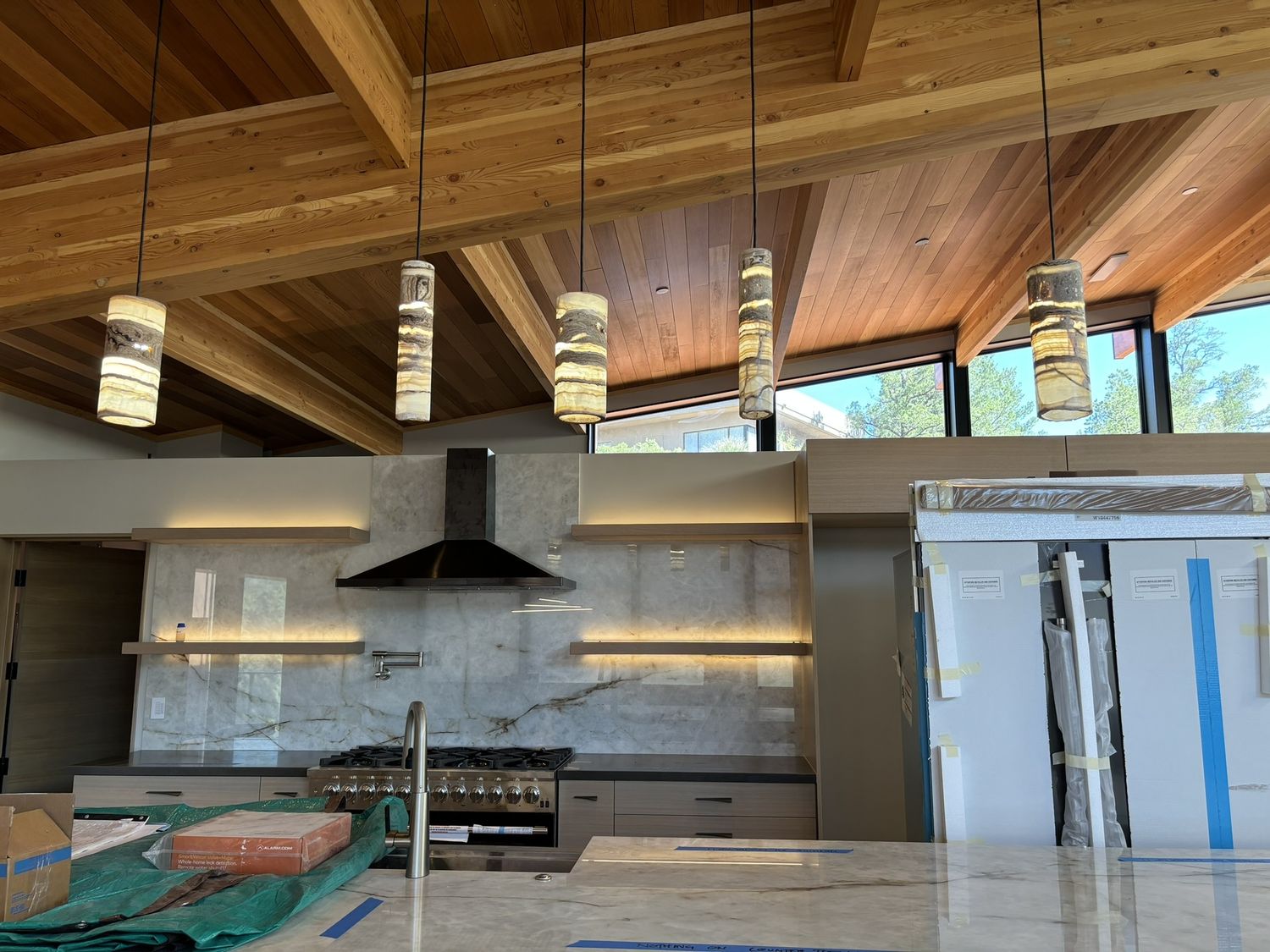 House Construction Interiors from a Single family homes project near Phoenix by architects LOFT