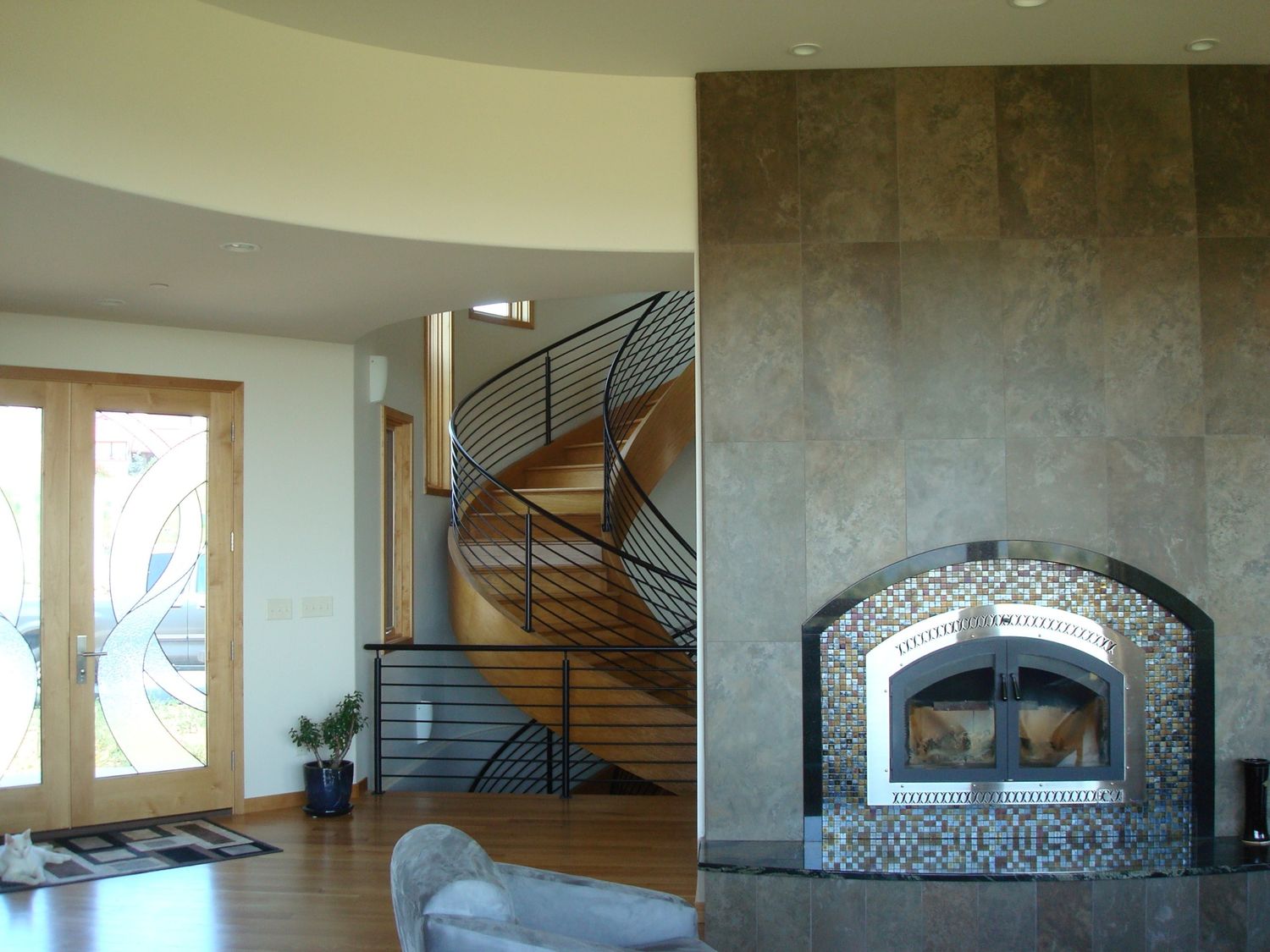 Staircase from a Single family homes project near Denver - Boulder by Michael Silbert, Architect