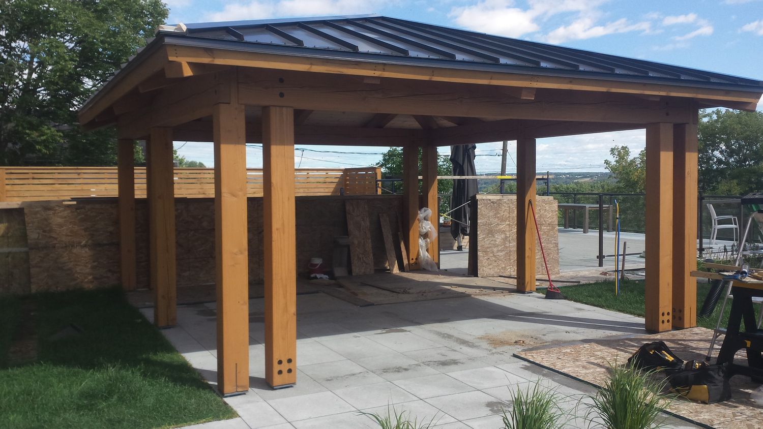 Landscape Construction from a Interior Design and Layout project near Quebec City - Levis by Écoconcept