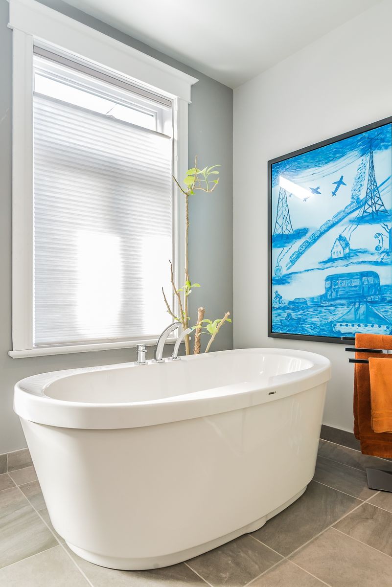 Baño completo de un proyecto de tipo Baños cerca de Montreal (Gran Montreal) por Les Constructions Max Larocque inc.