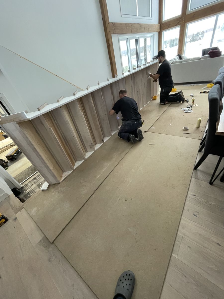 Construcción de interiores de casas de un proyecto de tipo Adiciones del segundo piso cerca de Sherbrooke (Estrie) por Construction Latulippe