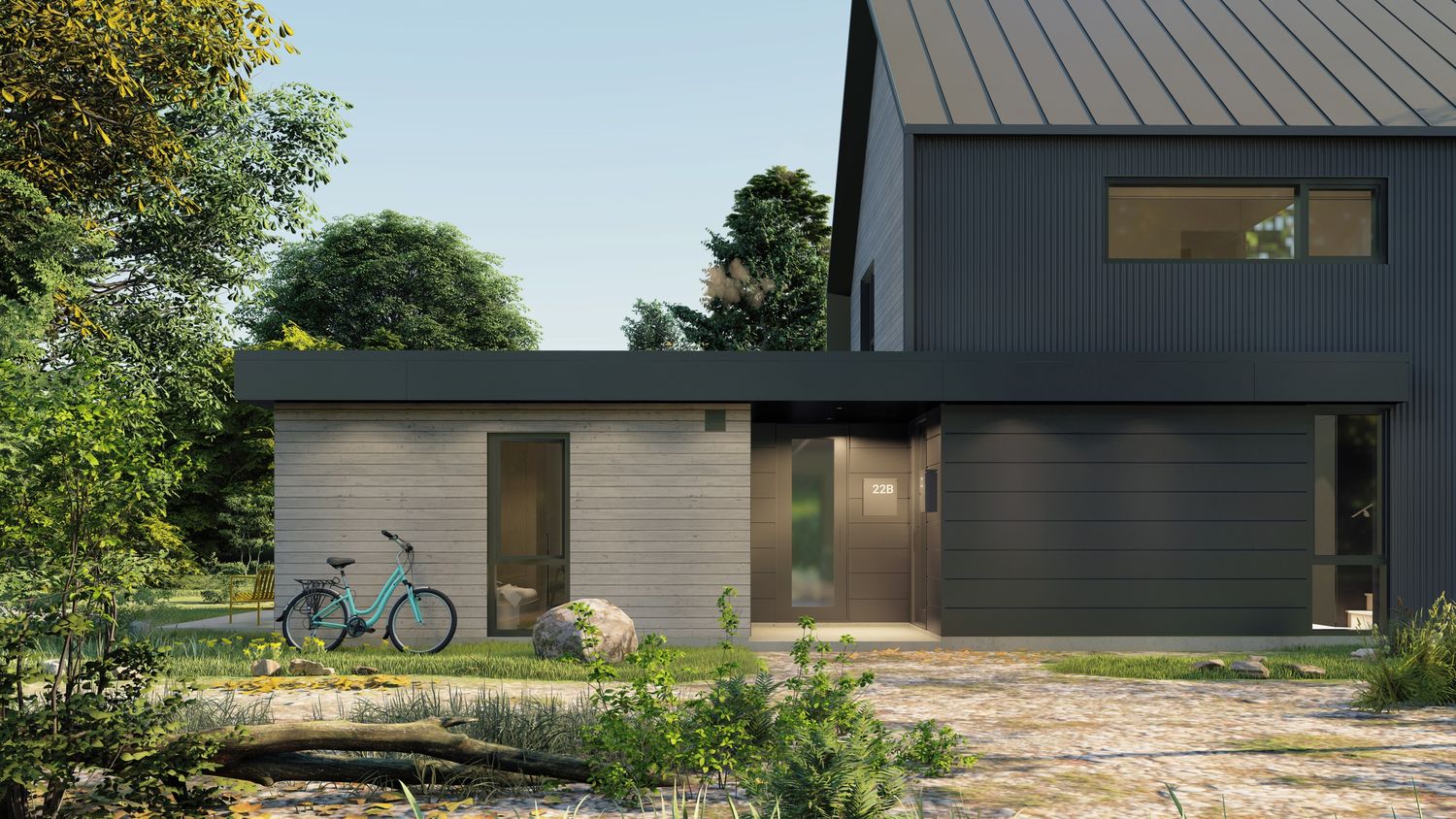 Façade avant d'un projet de Maisons unifamiliales près de Montréal/Laval/Longueuil (Grand Montréal) de PARA-SOL