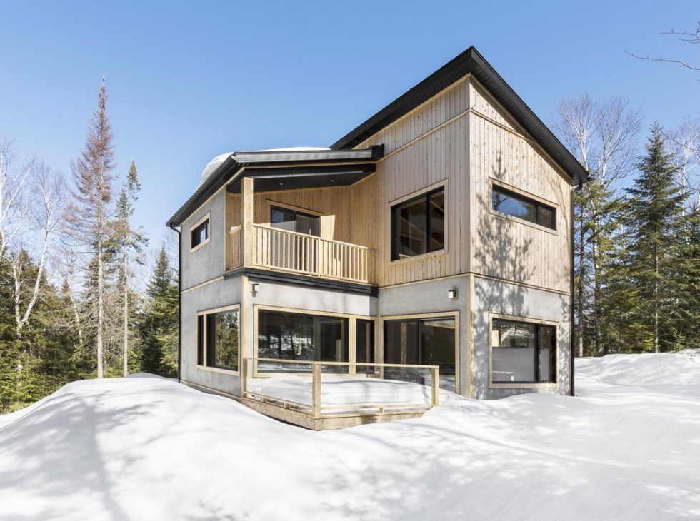House Exterior from a Single family homes project near Saint-Jerome (Laurentides) by Construction Larix Inc.