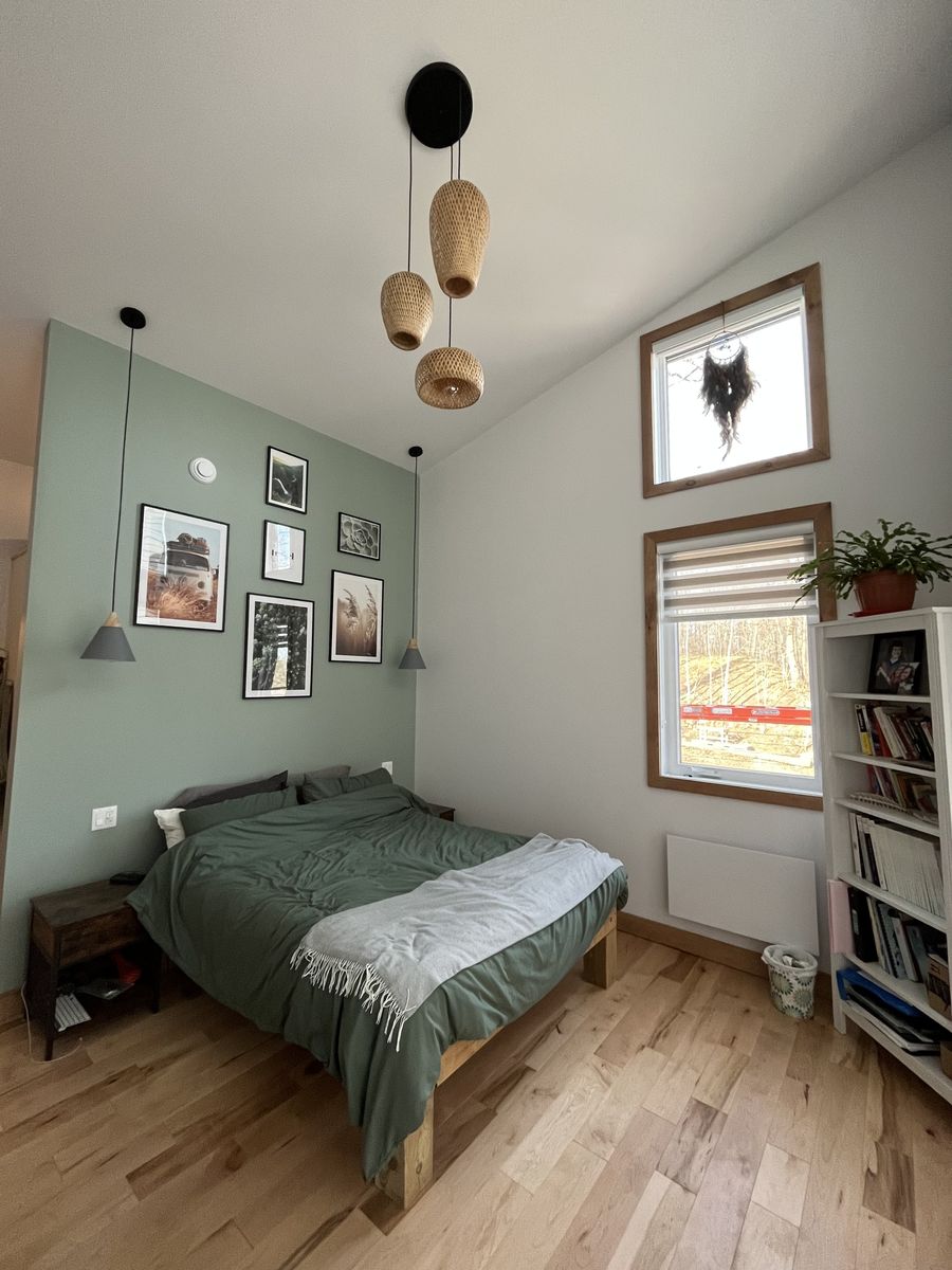 Dormitorio de un proyecto de tipo Viviendas unifamiliares cerca de Gatineau (Outaouais) por Dsconstruction