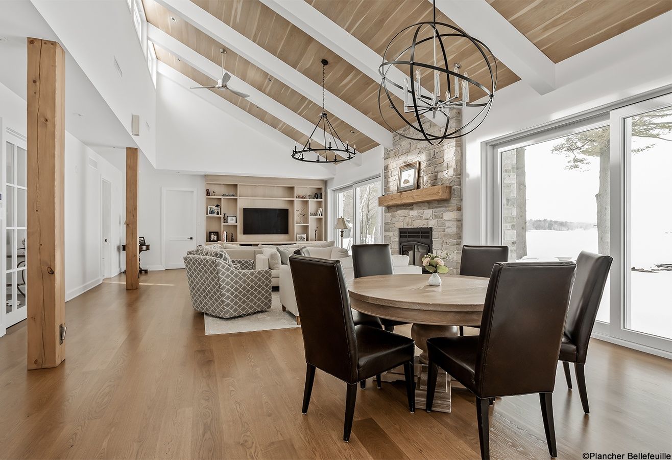 Dining Room from a Single family homes project near Montreal (Greater Montreal) by Studio MMA Architects