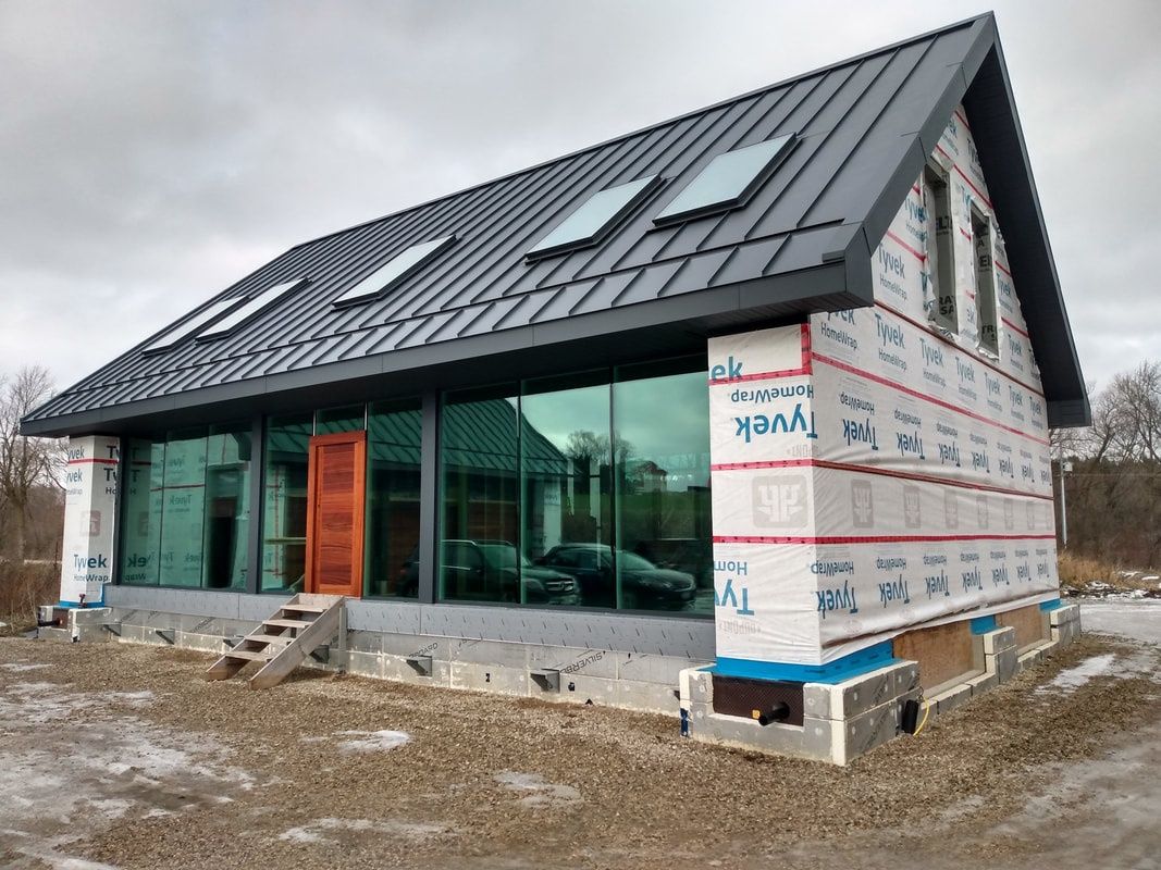 House Construction Exteriors from a Double glazings and thermos project near Ottawa by LiteZone Glass Inc.