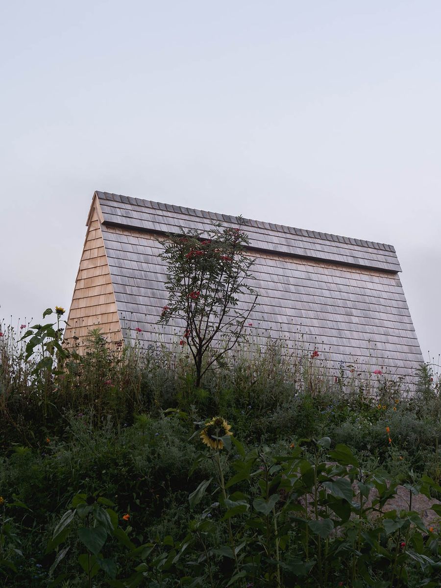 Acabado exterior de un proyecto de tipo Agricultura urbana cerca de Saint-Jérôme (Laurentides) por Atelier L'Abri