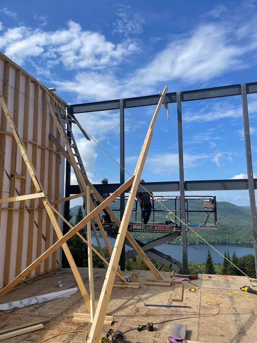 Construcción de muros de un proyecto de tipo Viviendas unifamiliares cerca de Joliette (Lanaudière) por Les Constructions du Patrimoine J.S. INC.