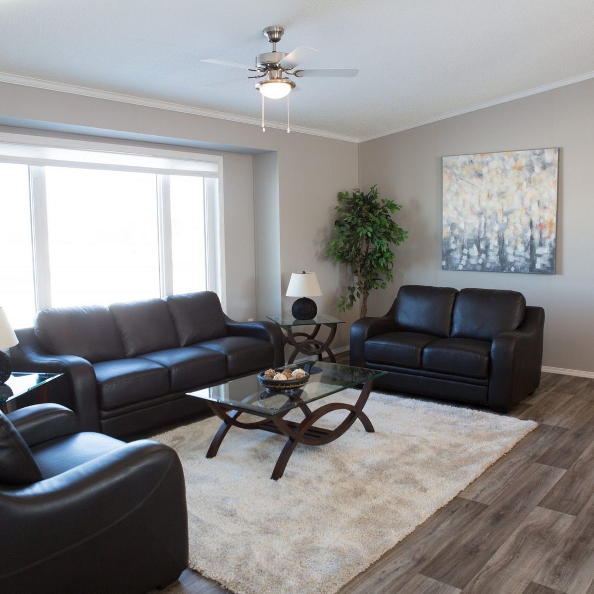 Living Room from a Prefab and Modular Houses project near Edmonton by Jandel Homes
