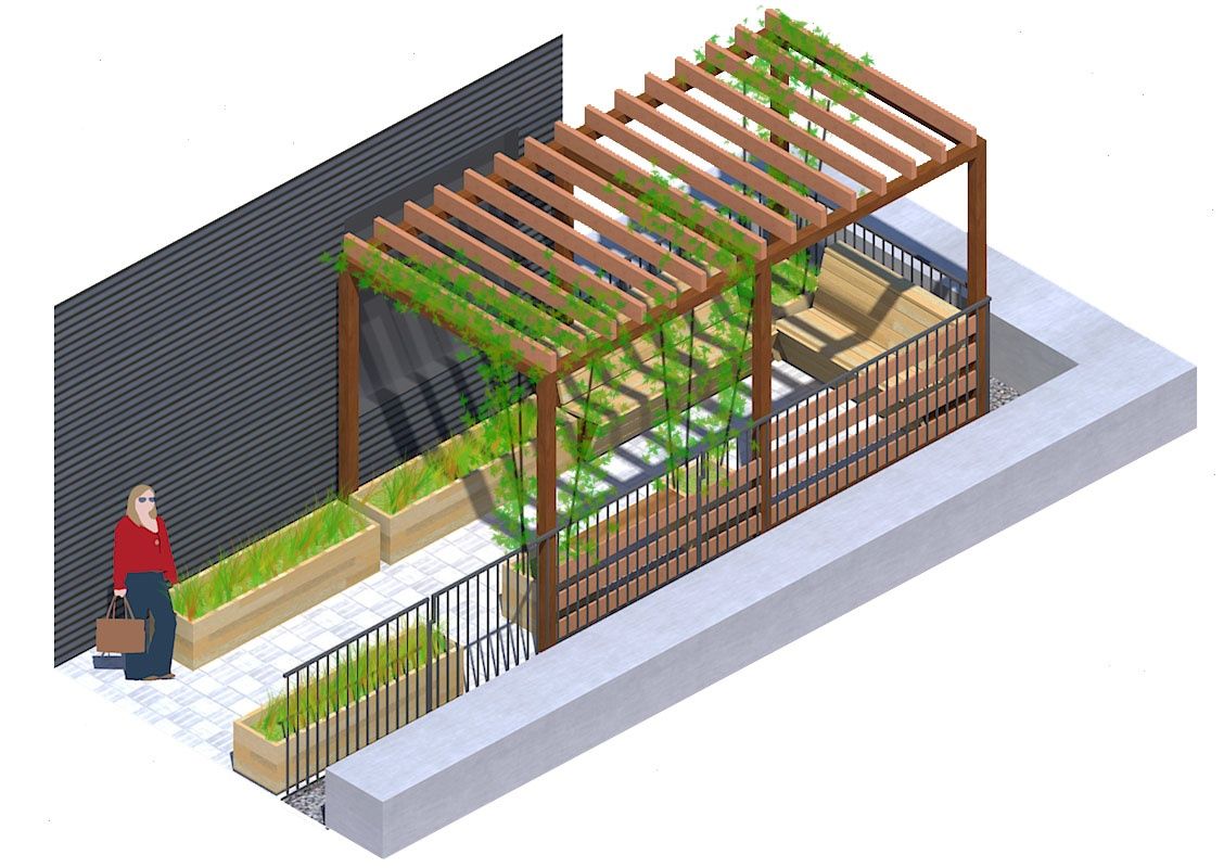 Rendu 3D d'un projet de Toitures près de Montréal/Laval/Longueuil (Grand Montréal) de La Ligne Verte : Toit vert inc.