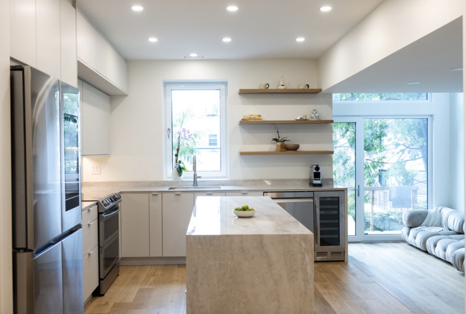 Kitchen from a Multi-family and high-rise Buildings project near Montreal (Greater Montreal) by Retrofit Construction