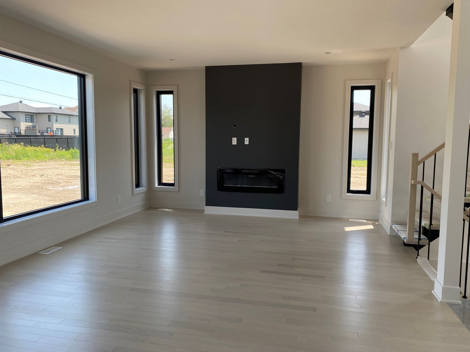 Living Room from a Single family homes project near Granby - Bromont - Cowansville by GAÉTAN SIROIS CONSTRUCTION INC