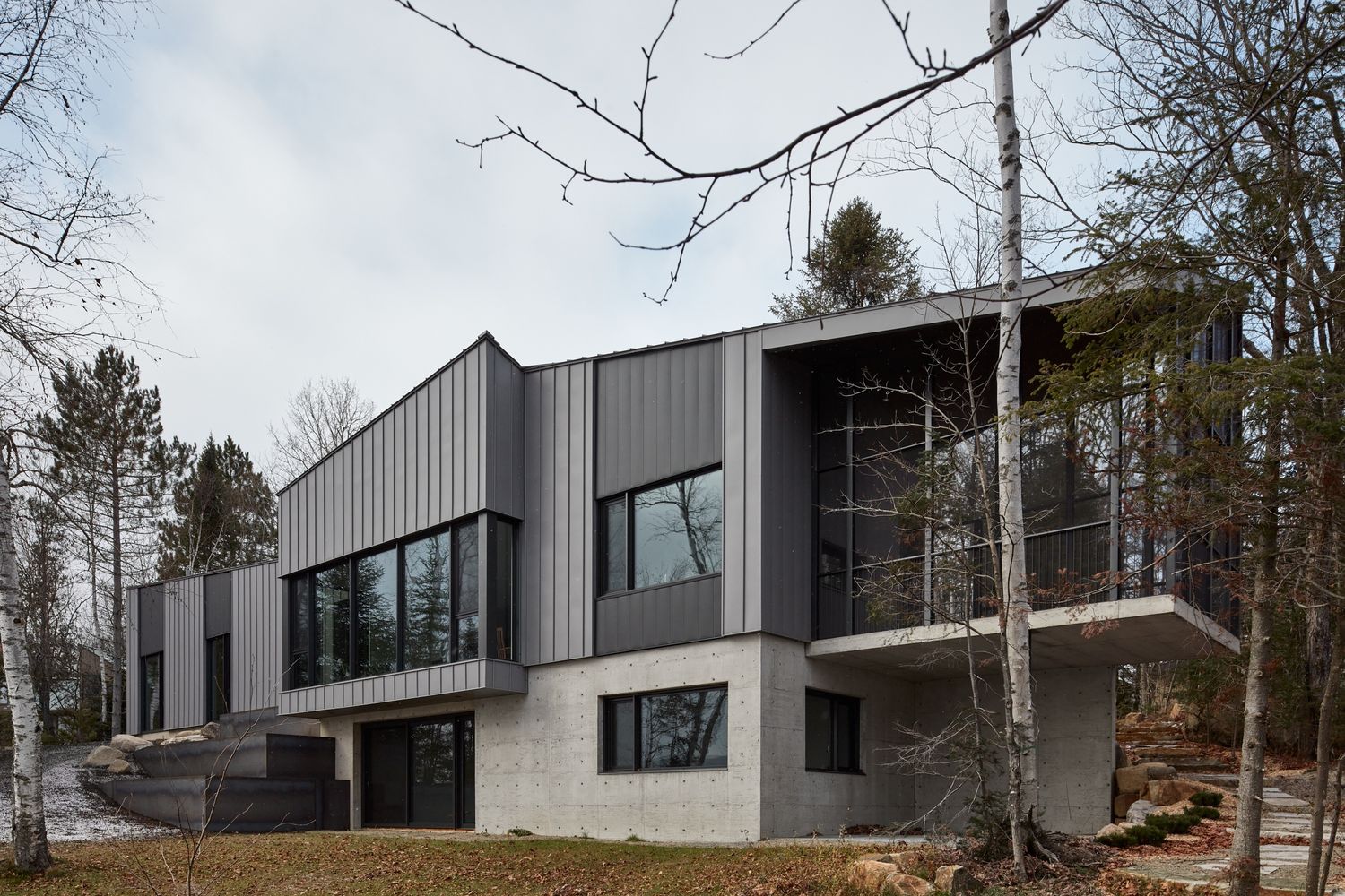 House Exterior from a Single family homes project near Montreal (Greater Montreal) by GHOCHE ARCHITECTE