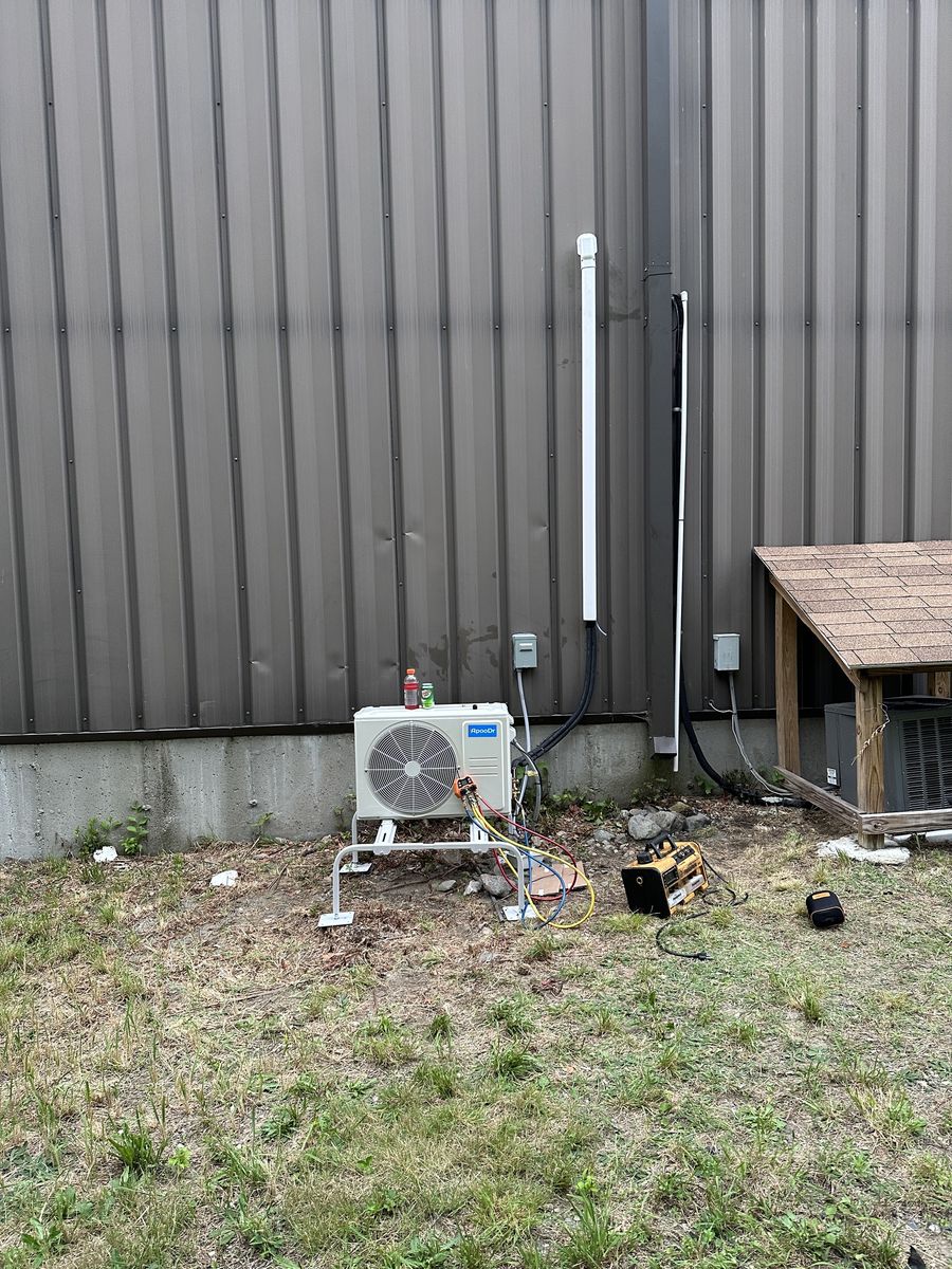 Building mechanicals from a Mechanical Systems project near Boston by Accurate Hvac LLC