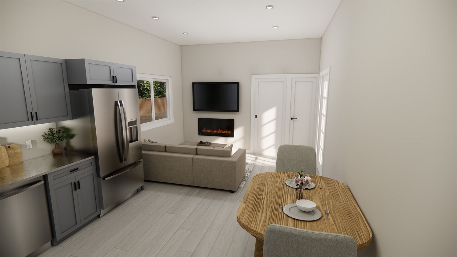 3D Rendering from a Prefab and Modular Houses project near Vancouver (Greater Vancouver) by Lane One Homes