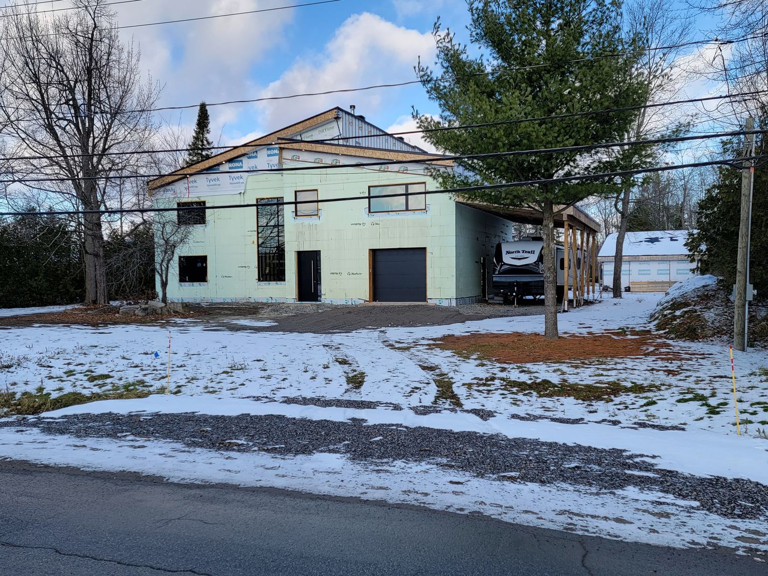 House Construction Exteriors from a Single family homes project near Gatineau (Outaouais) by Génération Béton Inc