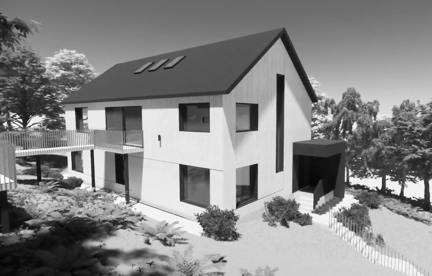 3D Rendering from a Single family homes project near Montreal (Greater Montreal) by psb