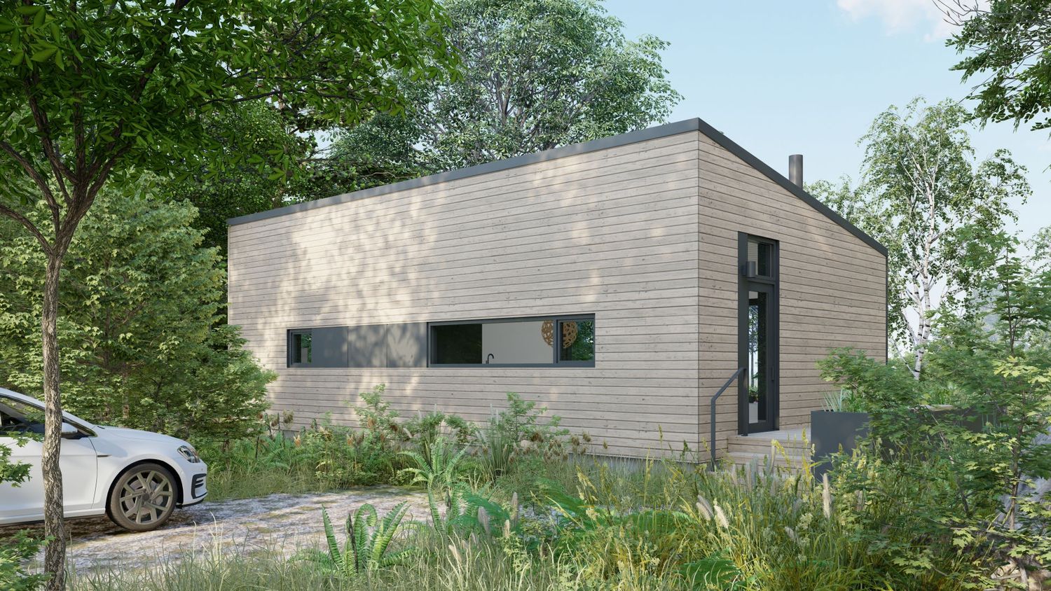 Rendu 3D d'un projet de Unités d'habitation accessoires (UHA) près de Montréal/Laval/Longueuil (Grand Montréal) de PARA-SOL