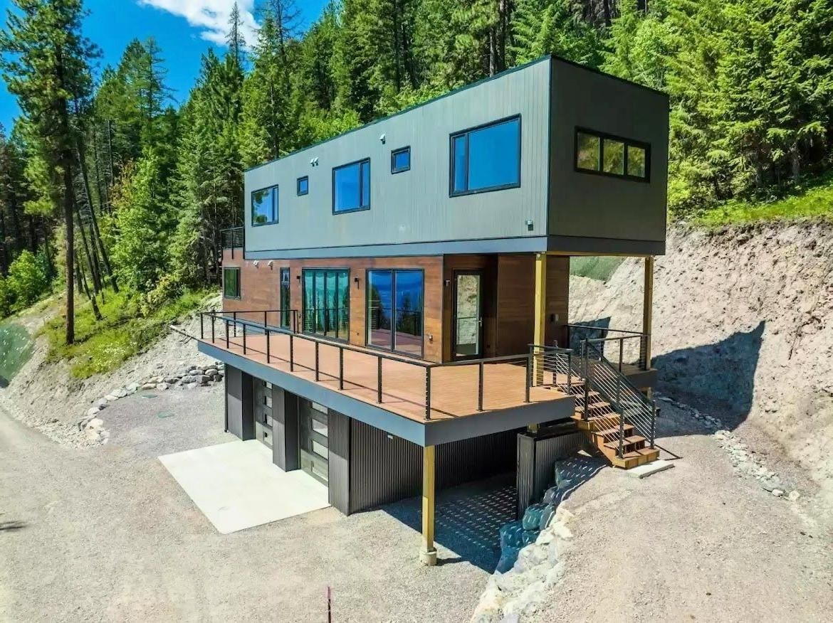 House Exterior from a Prefab and Modular Houses project near Missoula by PrefabHAUS - Prefab Finders