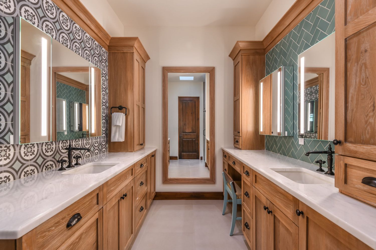 Bathroom from a Single family homes project near Miami by Turning Leaf Construction