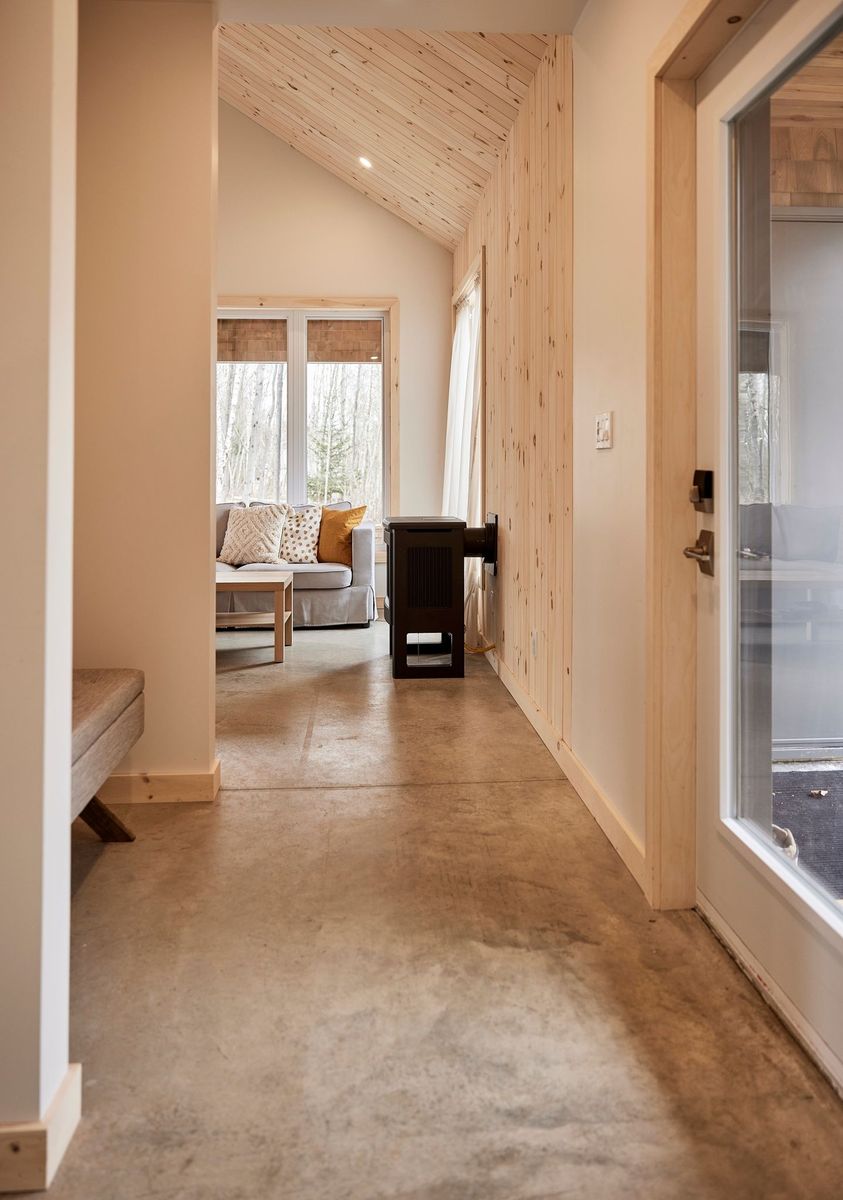 Hall from a Single family homes project near Granby - Bromont - Cowansville by Ancré. Architecture & Design