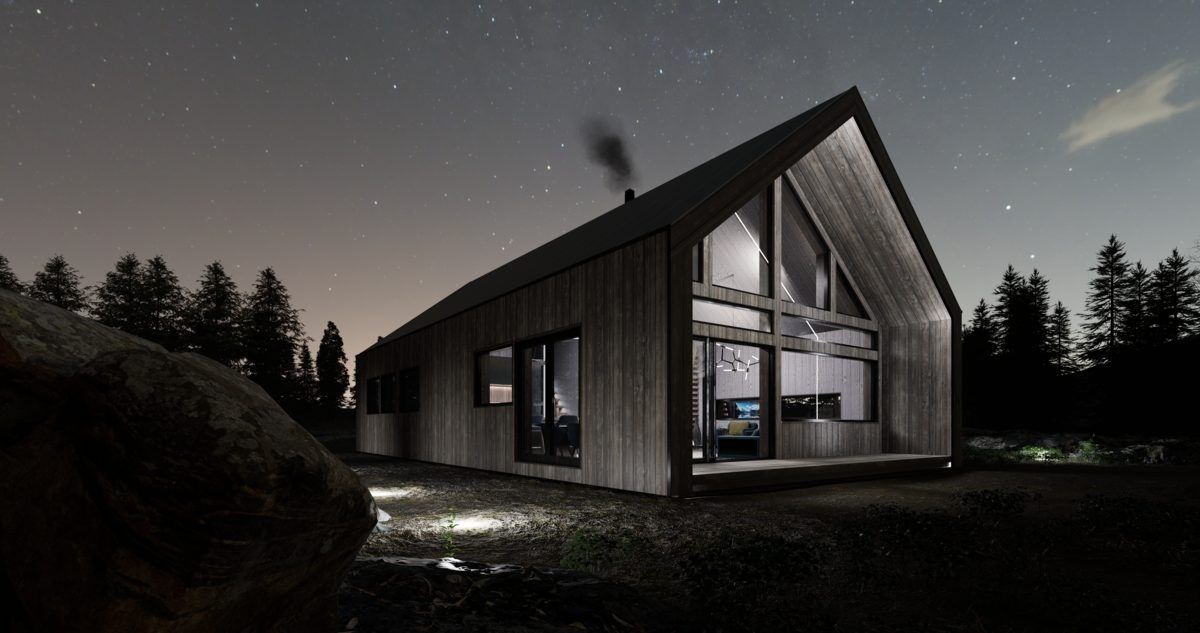 Rendu 3D d'un projet de Maisons unifamiliales près de Vancouver (Région du Grand Vancouver) de Bouw Art