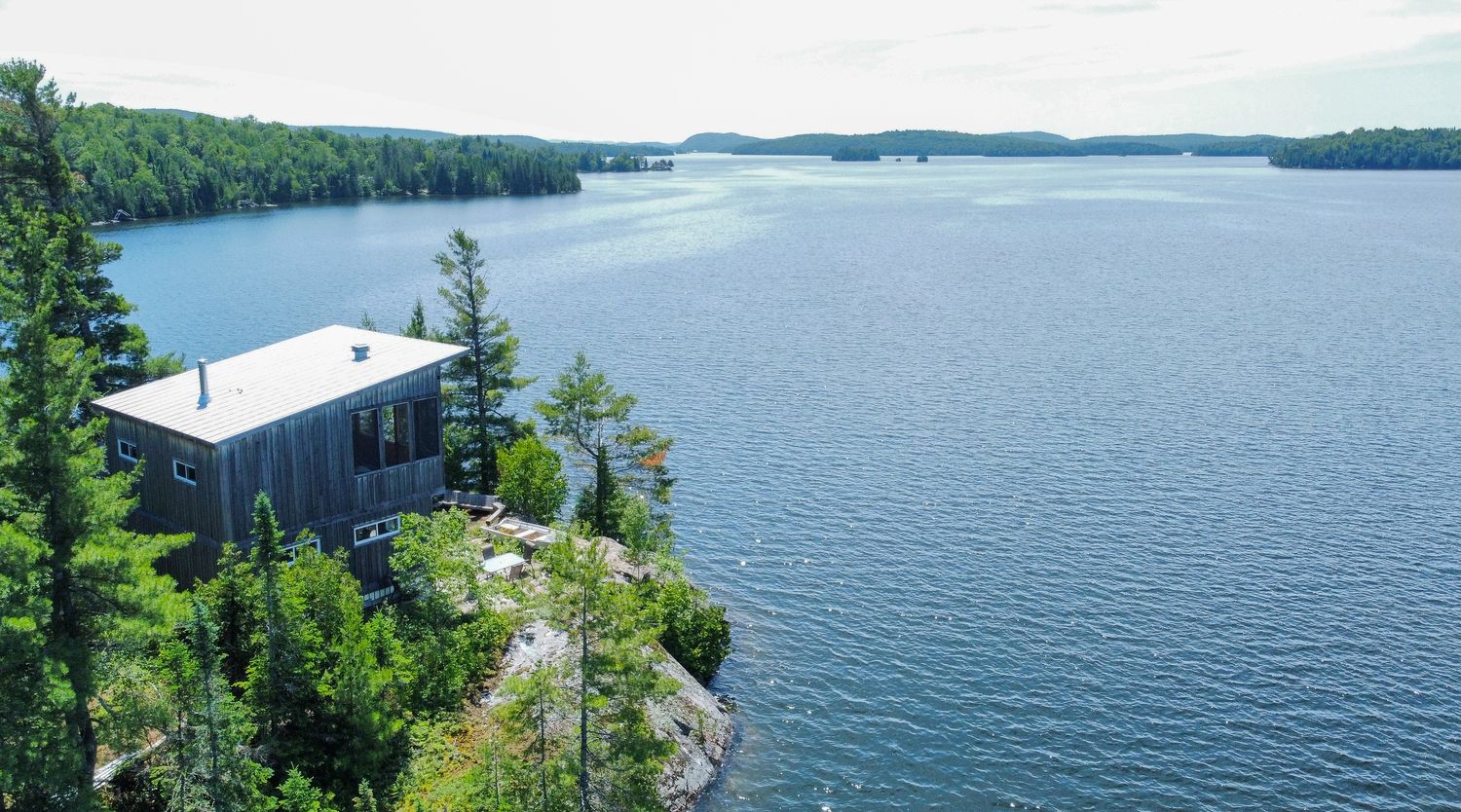 Vue aérienne d'un projet de Maisons unifamiliales près de Gatineau (Outaouais) de Toundra construction