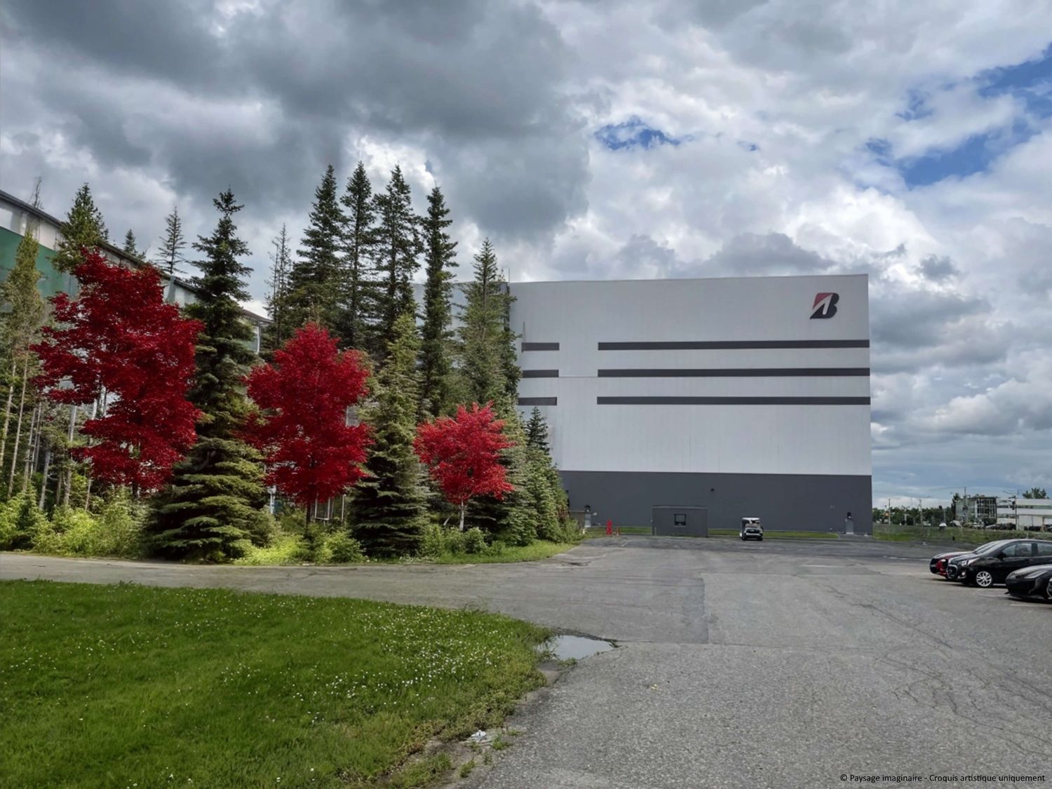Entrée de cour d'un projet de Aménagement paysager près de Joliette (Lanaudière) de Paysage imaginaire