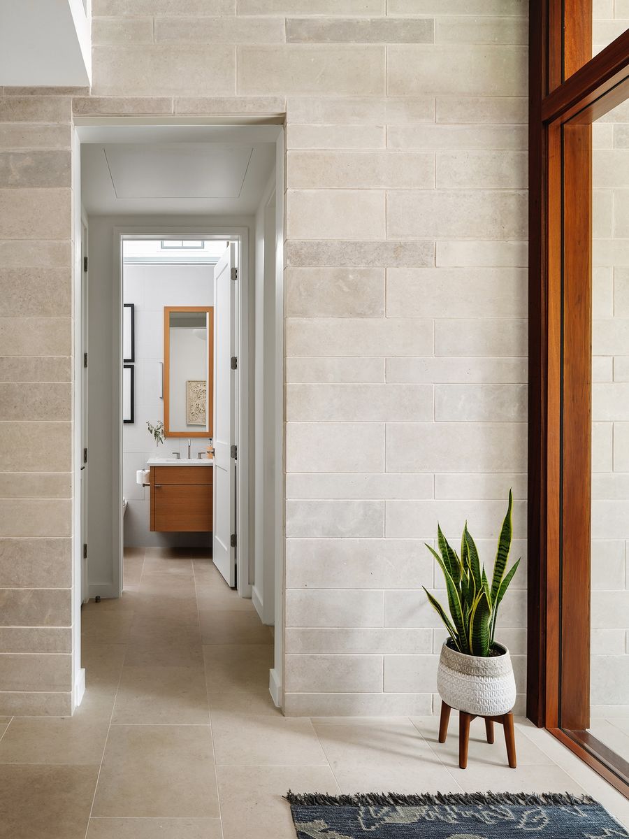 Hall from a Single family homes project near Austin by Clark Richardson Architects