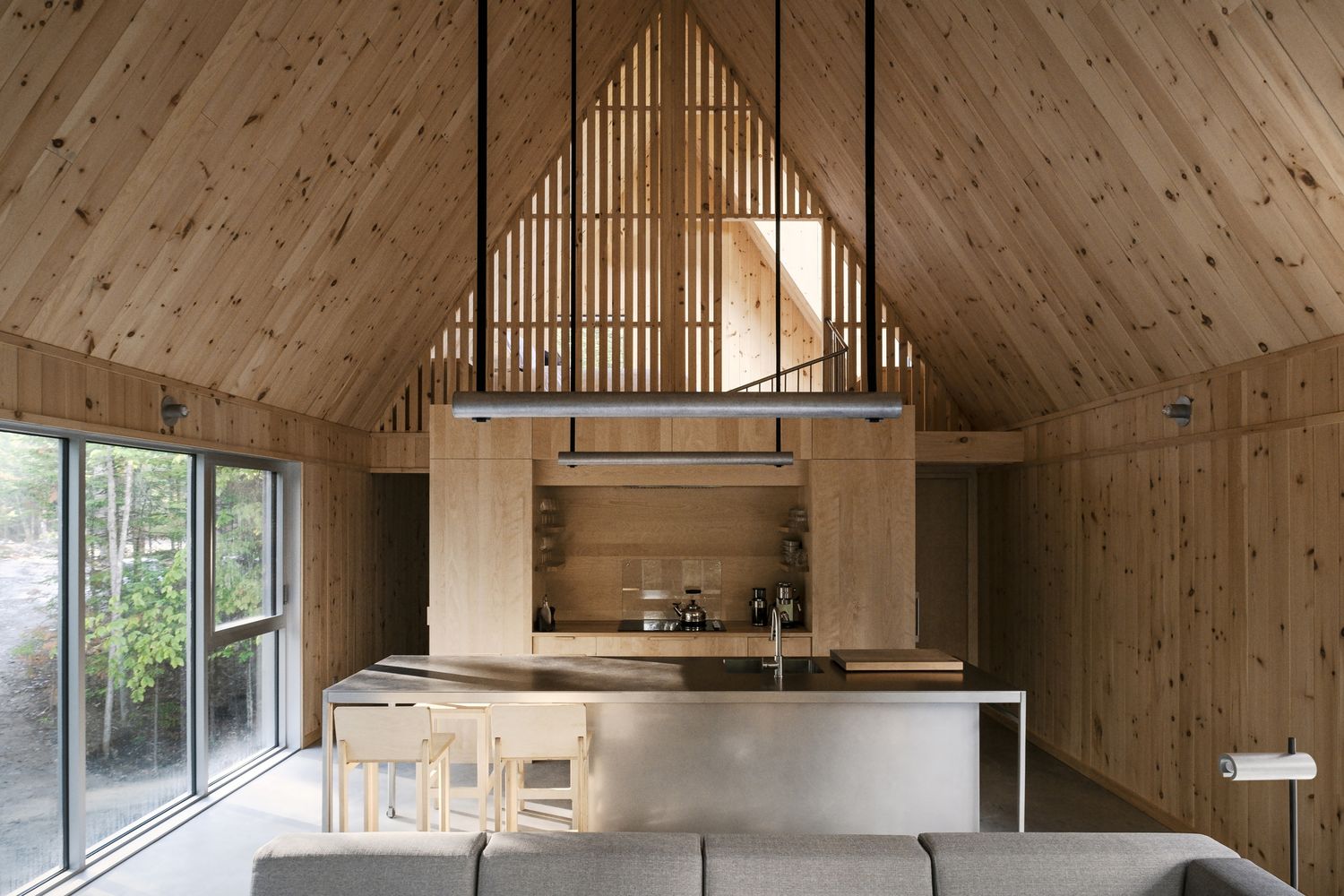 Kitchen from a Kitchen cabinets project near Joliette (Lanaudière) by À Hauteur d'homme (Hh)
