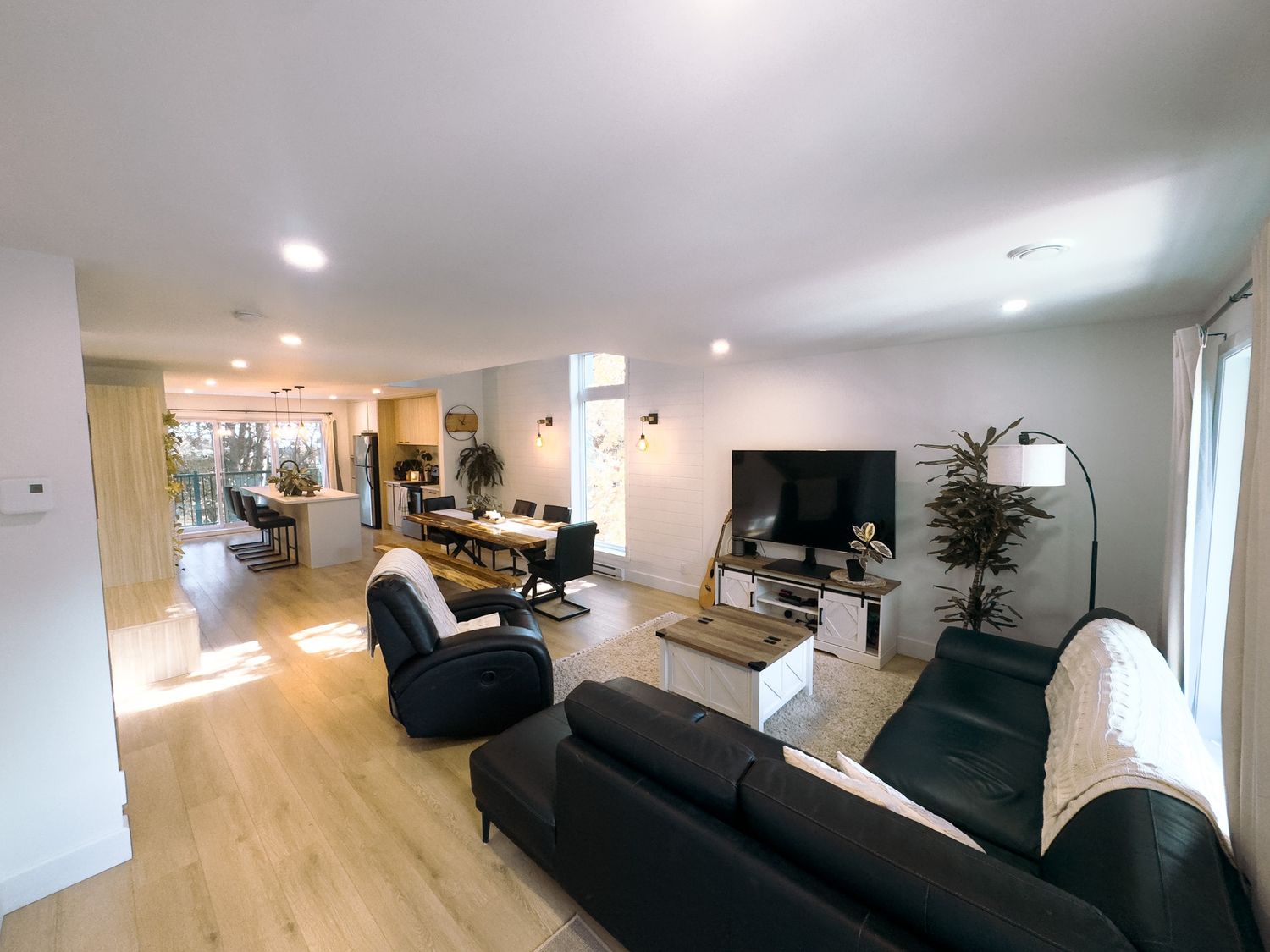 Living Room from a Multi-family and high-rise Buildings project near Quebec City - Levis by Groupe Habitech