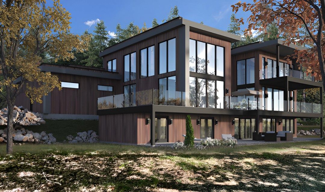 Renderizado en 3D de un proyecto de tipo Viviendas unifamiliares cerca de Ciudad de Quebec - Lévis por BE3I Ingénieurs