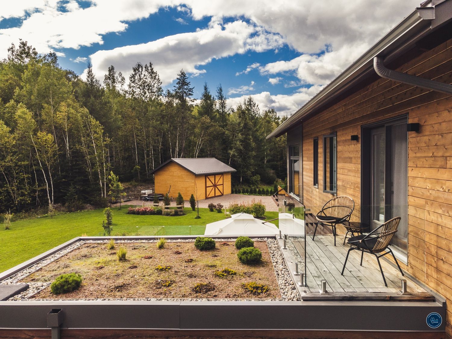Rooftop Terrace from a Single family homes project near Saguenay - Lac-Saint-Jean by Solutions Résidentielles