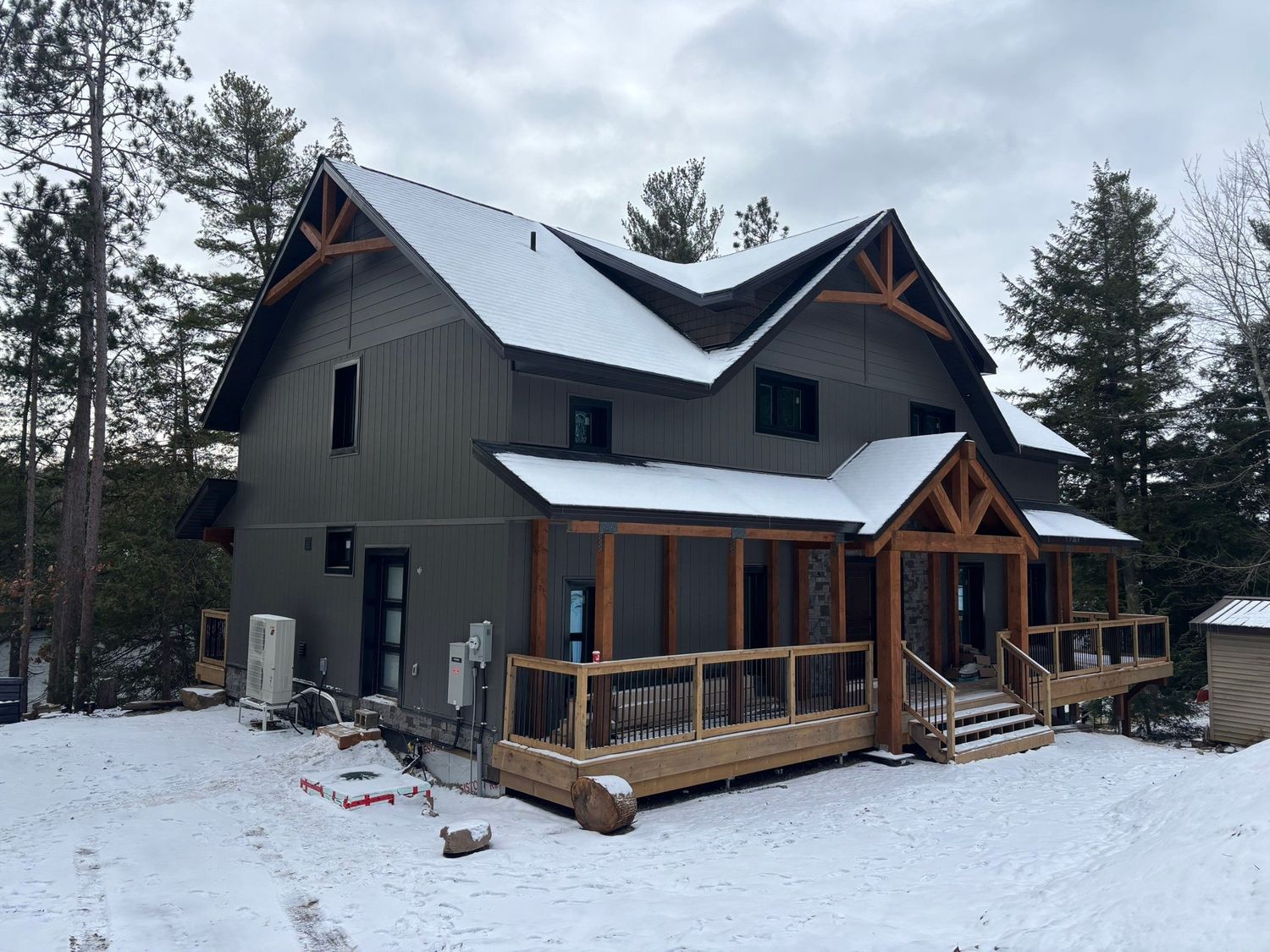 House Exterior from a Single family homes project near Peterborough by Quantum Passivhaus