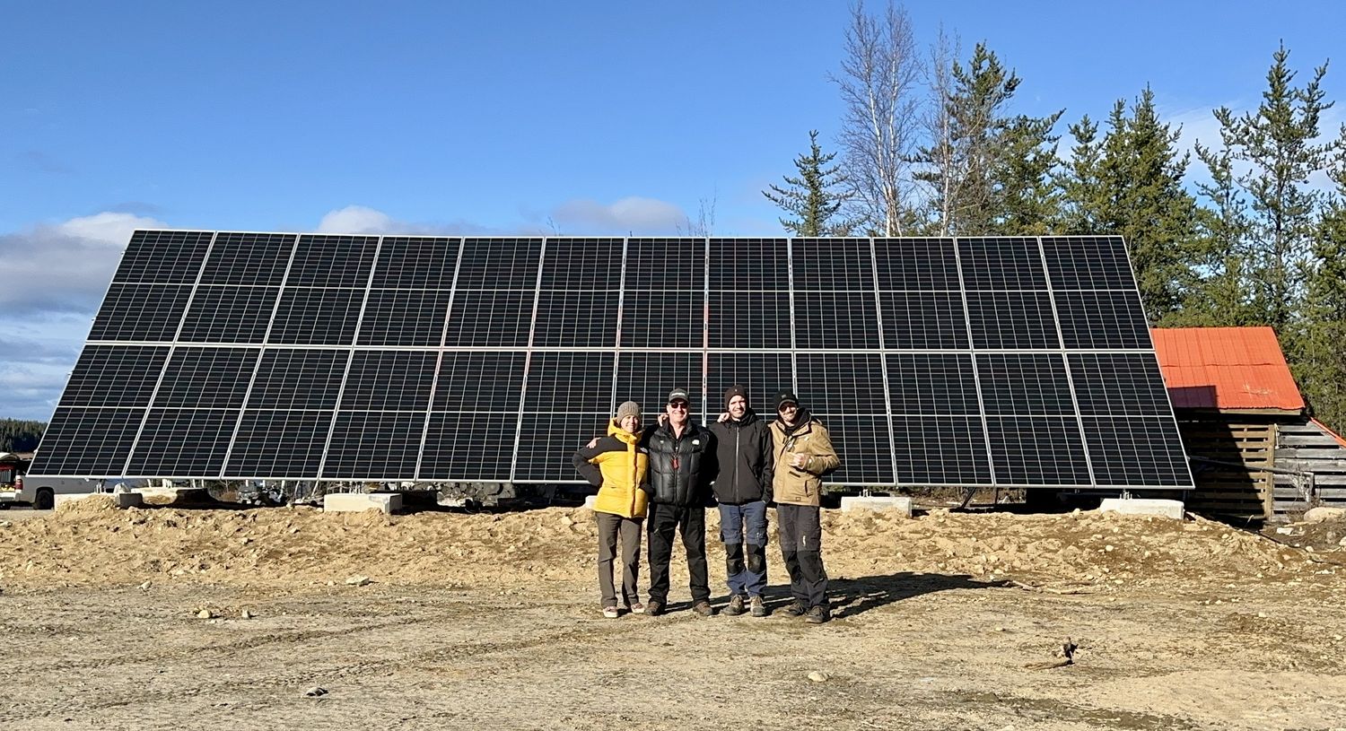Mécanique du bâtiment d'un projet de Systèmes autonomes photovoltaïques près de Trois-Rivières/Shawinigan (Mauricie) de Alternative Solaire inc.