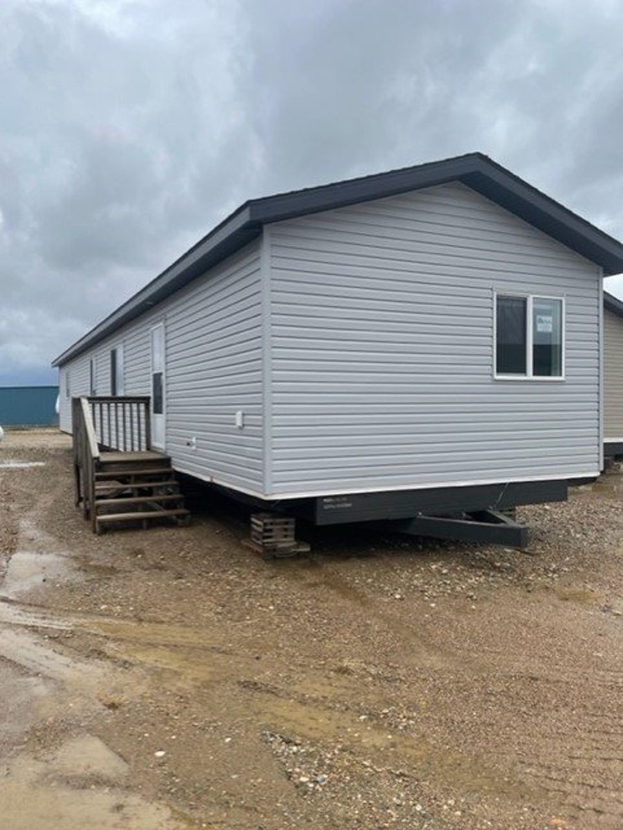 House Construction Exteriors from a Prefab and Modular Houses project near Edmonton by Vallar Homes Inc.