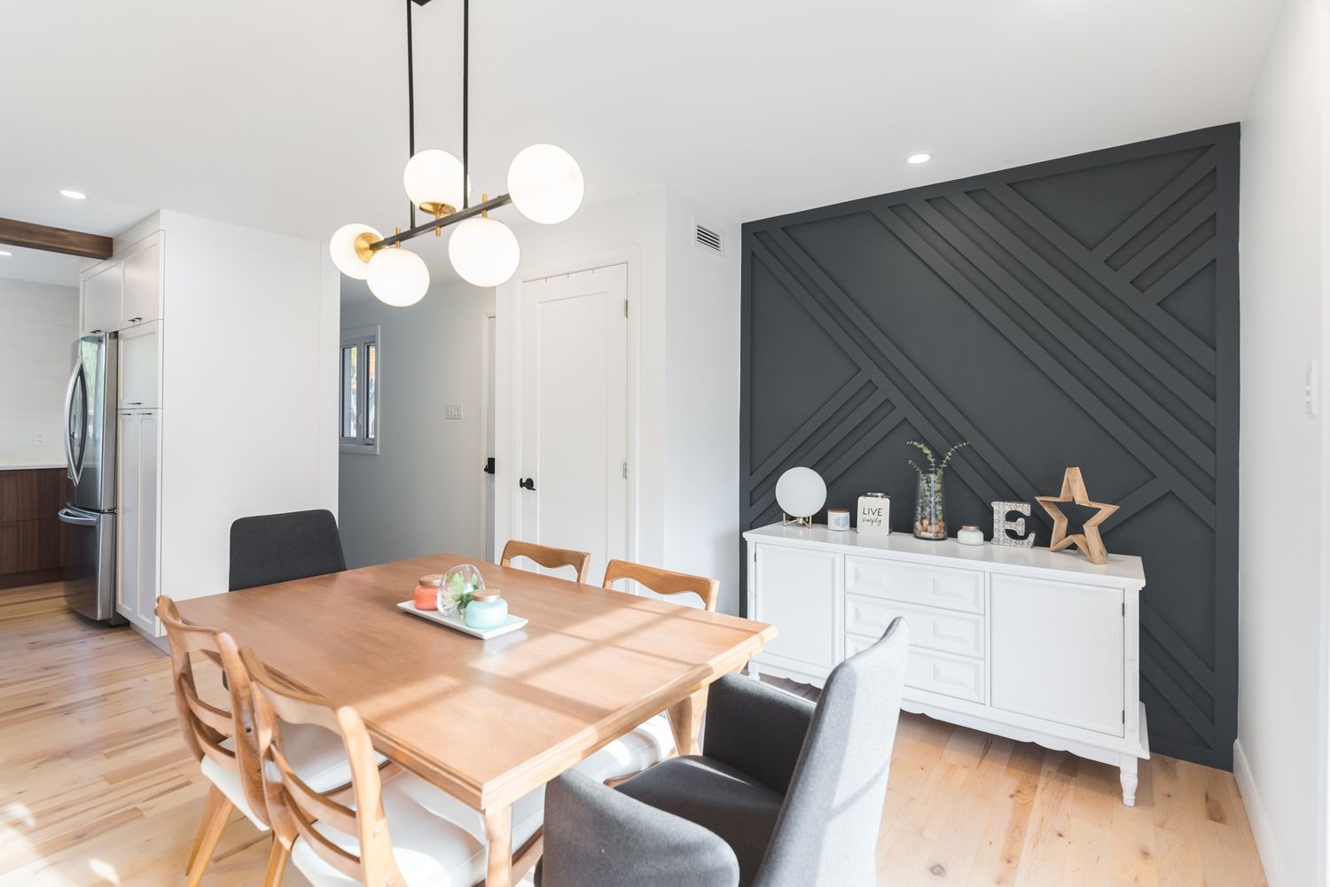 Dining Room from a Interior Design and Layout project near Quebec City - Levis by Claudia Bérubé Designer