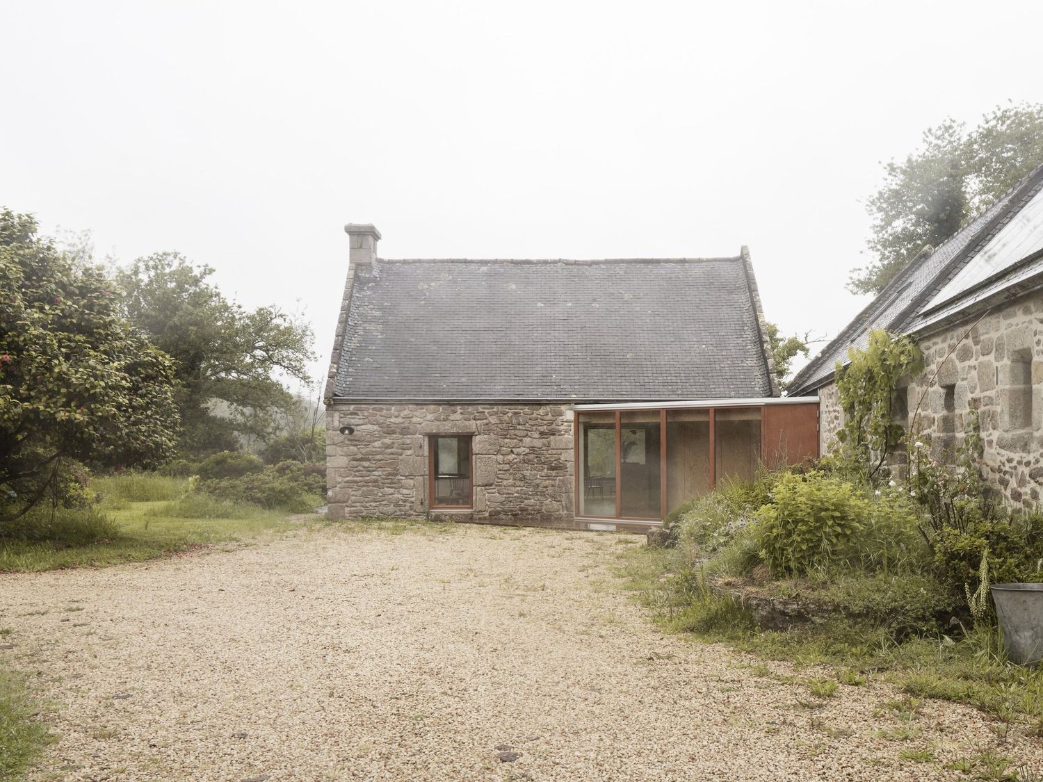 House Exterior from a Single family homes project near Armor Coasts (22) by Jean-François Madec Architecte