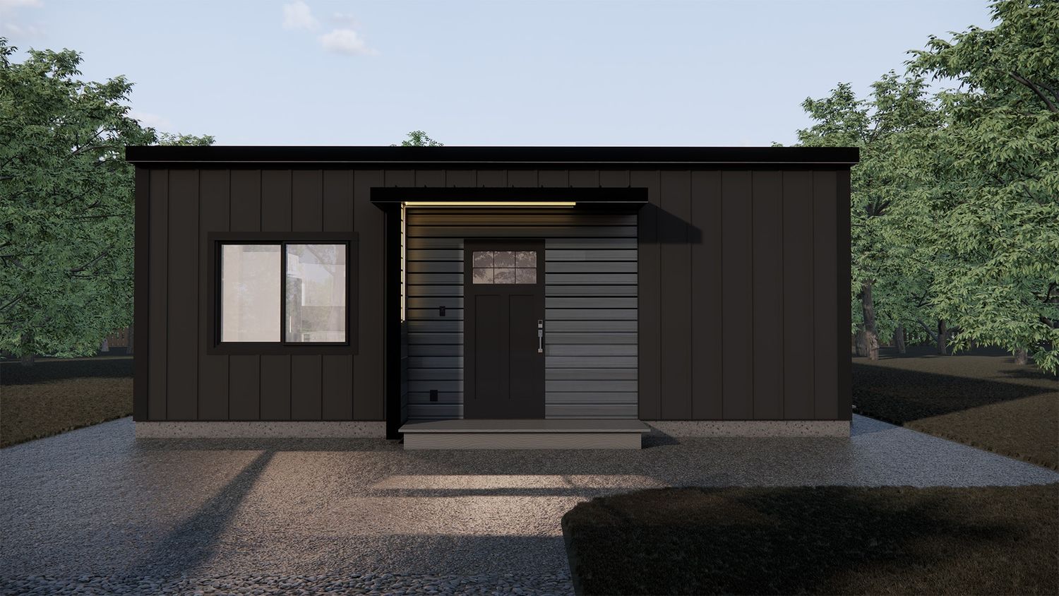 3D Rendering from a Prefab and Modular Houses project near Vancouver (Greater Vancouver) by Lane One Homes