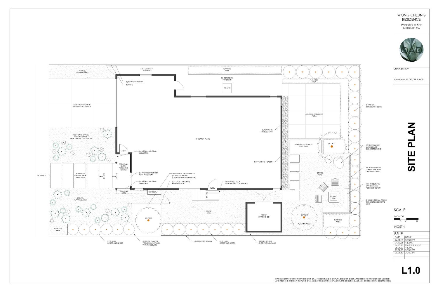 Plano de Planta de un proyecto de tipo Patios, pérgolas y gazebos cerca de Bahía de San Francisco por Contractors Central