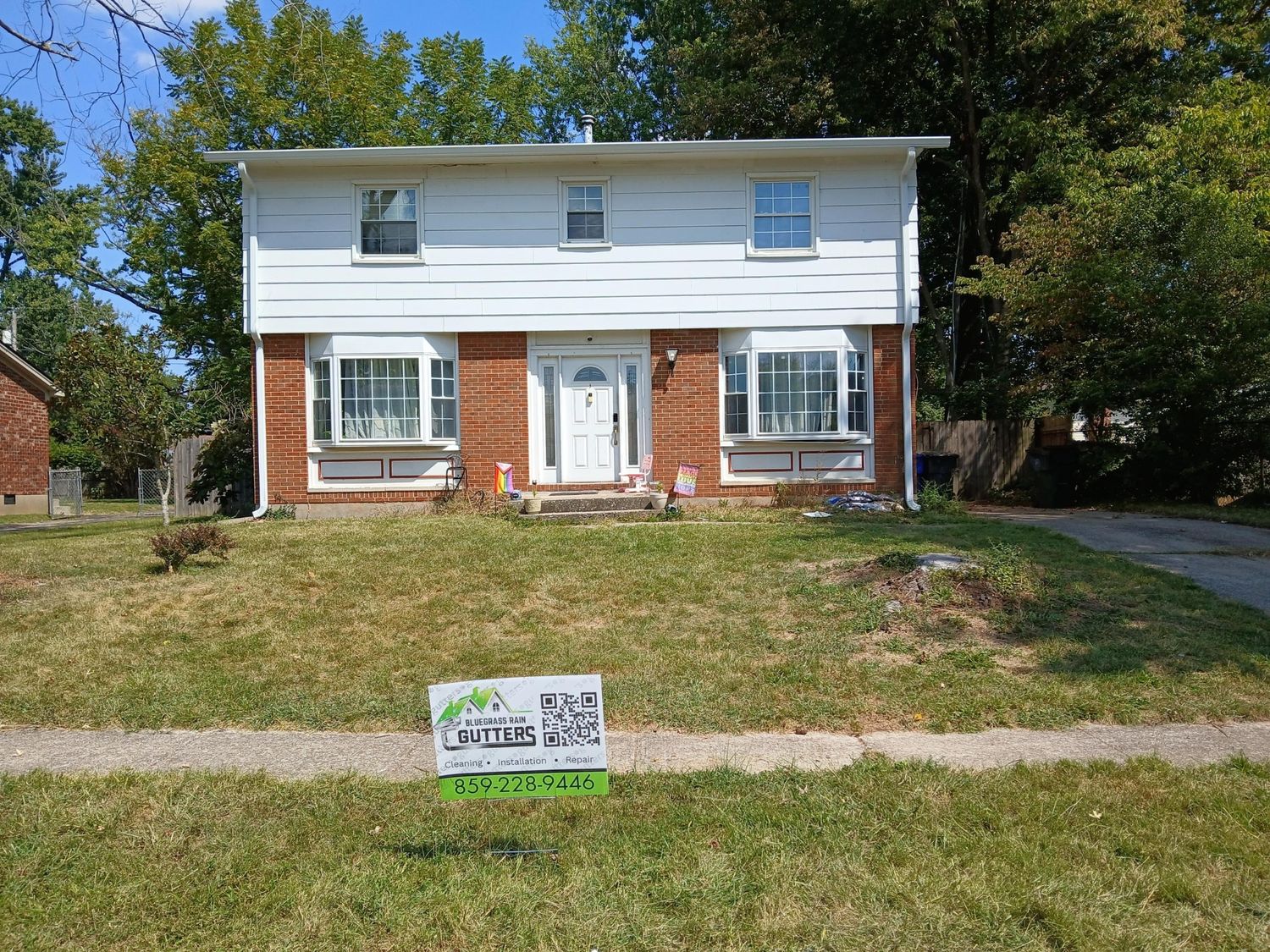 House Exterior from a Gutters project near Lexington by Bluegrass Rain Gutters