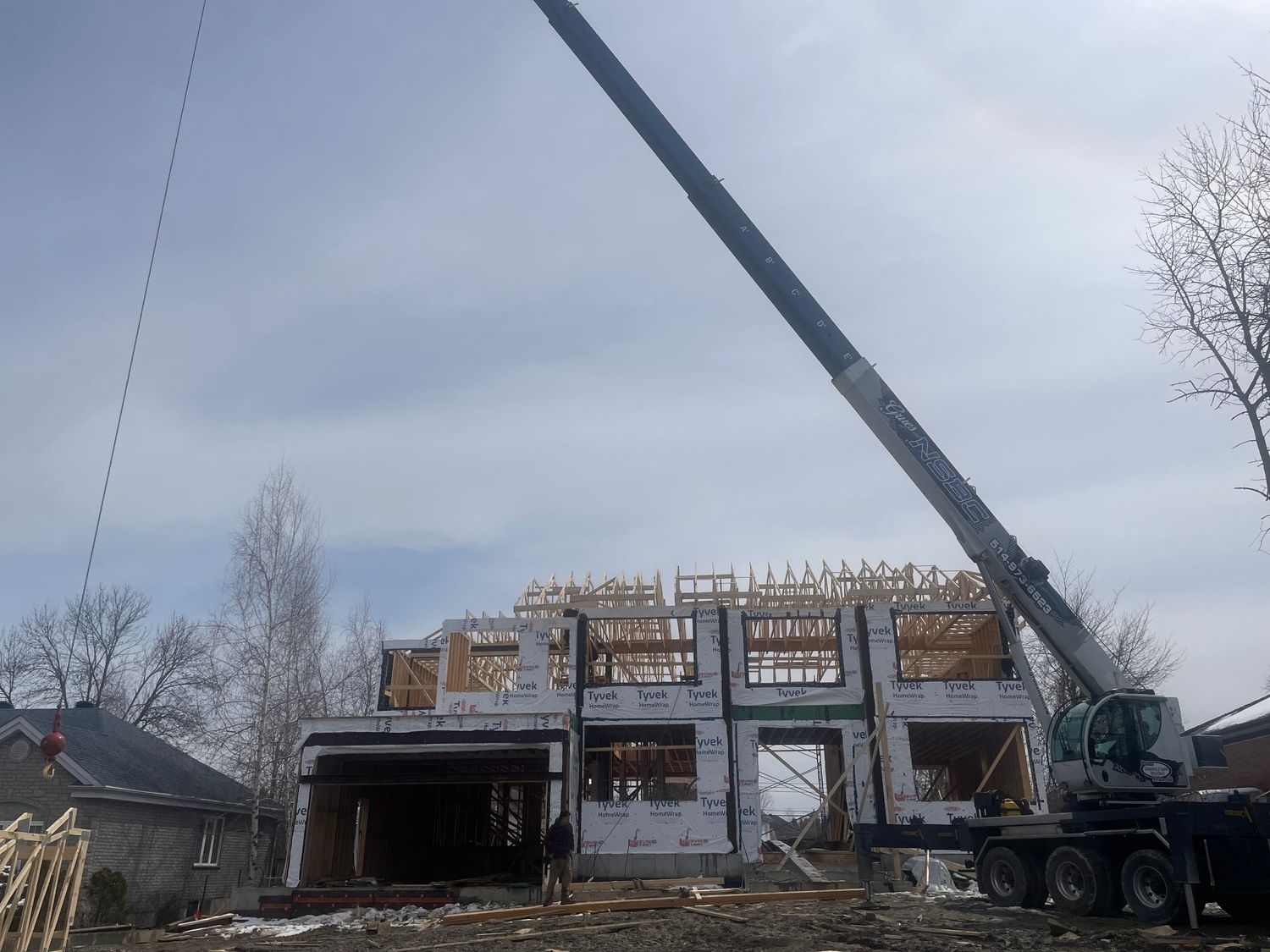 Construcción de muros de un proyecto de tipo Viviendas unifamiliares cerca de Montreal (Gran Montreal) por BE3I Ingénieurs