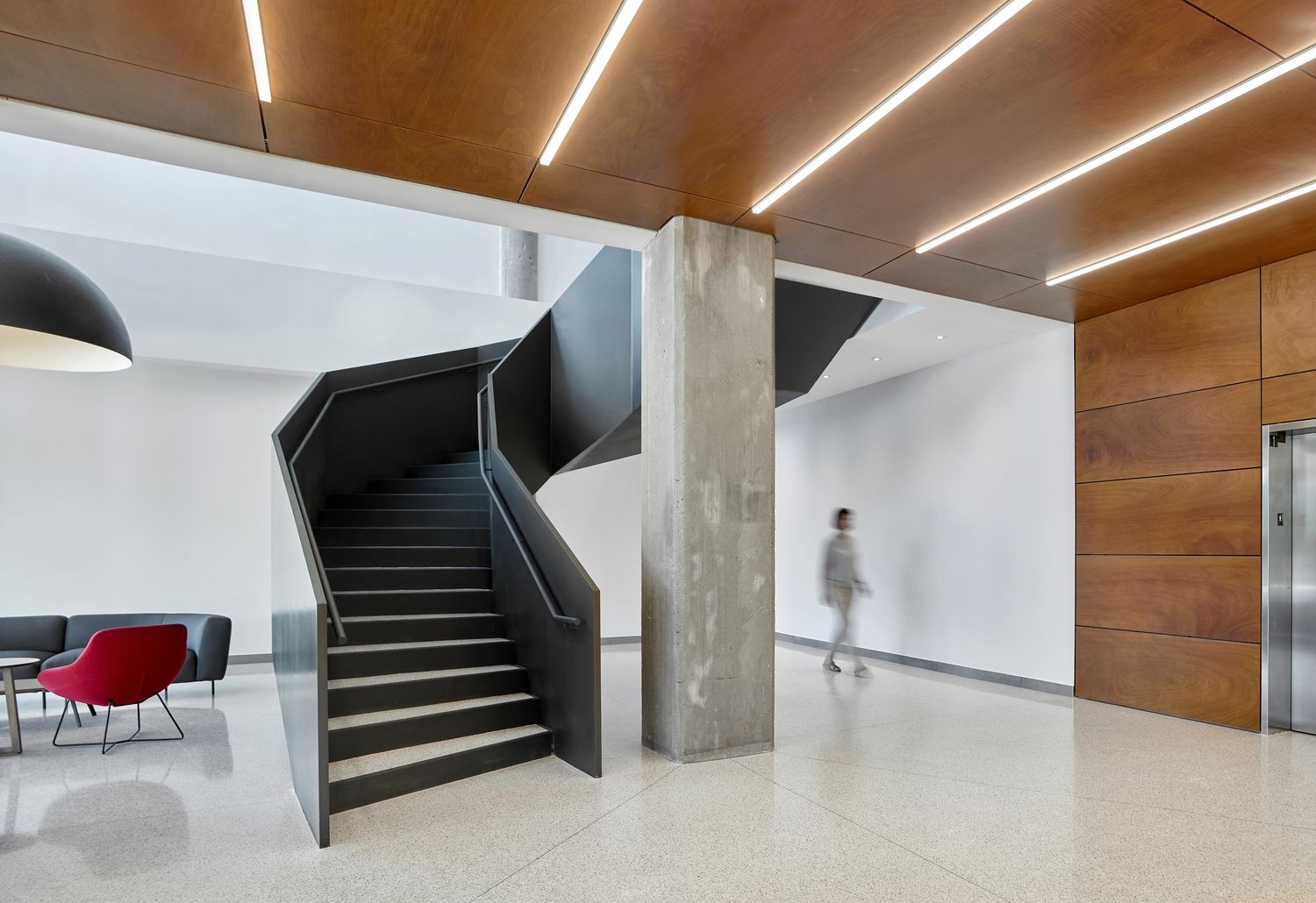 Staircase from a Multi-family and high-rise Buildings project near Kingston by Dubbeldam Architecture + Design