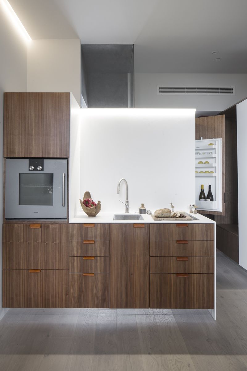 Kitchen from a Prefab and Modular Houses project near Santa Maria - Santa Barbara by Minarc
