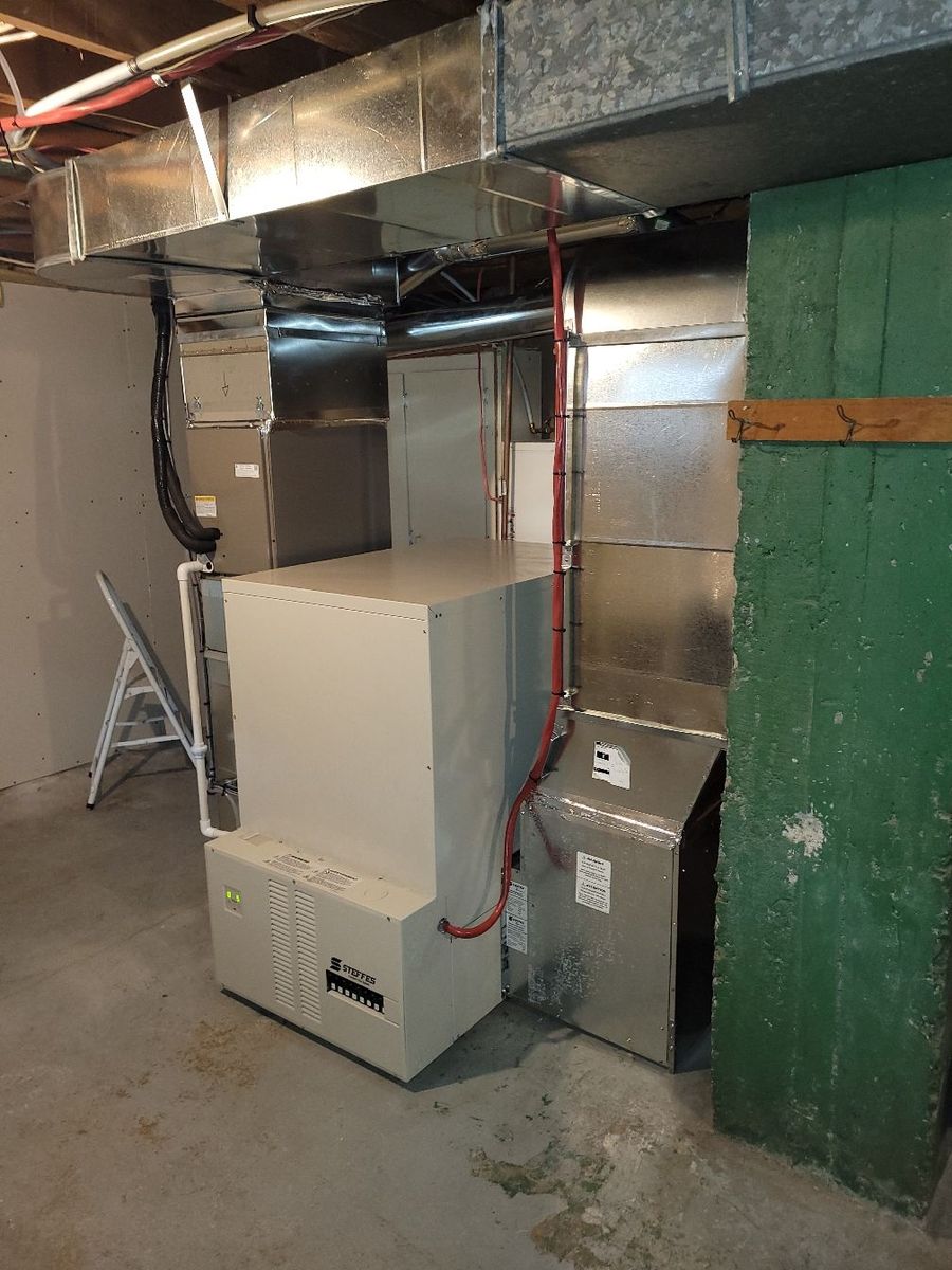 Mécanique du bâtiment d'un projet de Fournaises près de Montréal/Laval/Longueuil (Grand Montréal) de Climatisation GéoServices